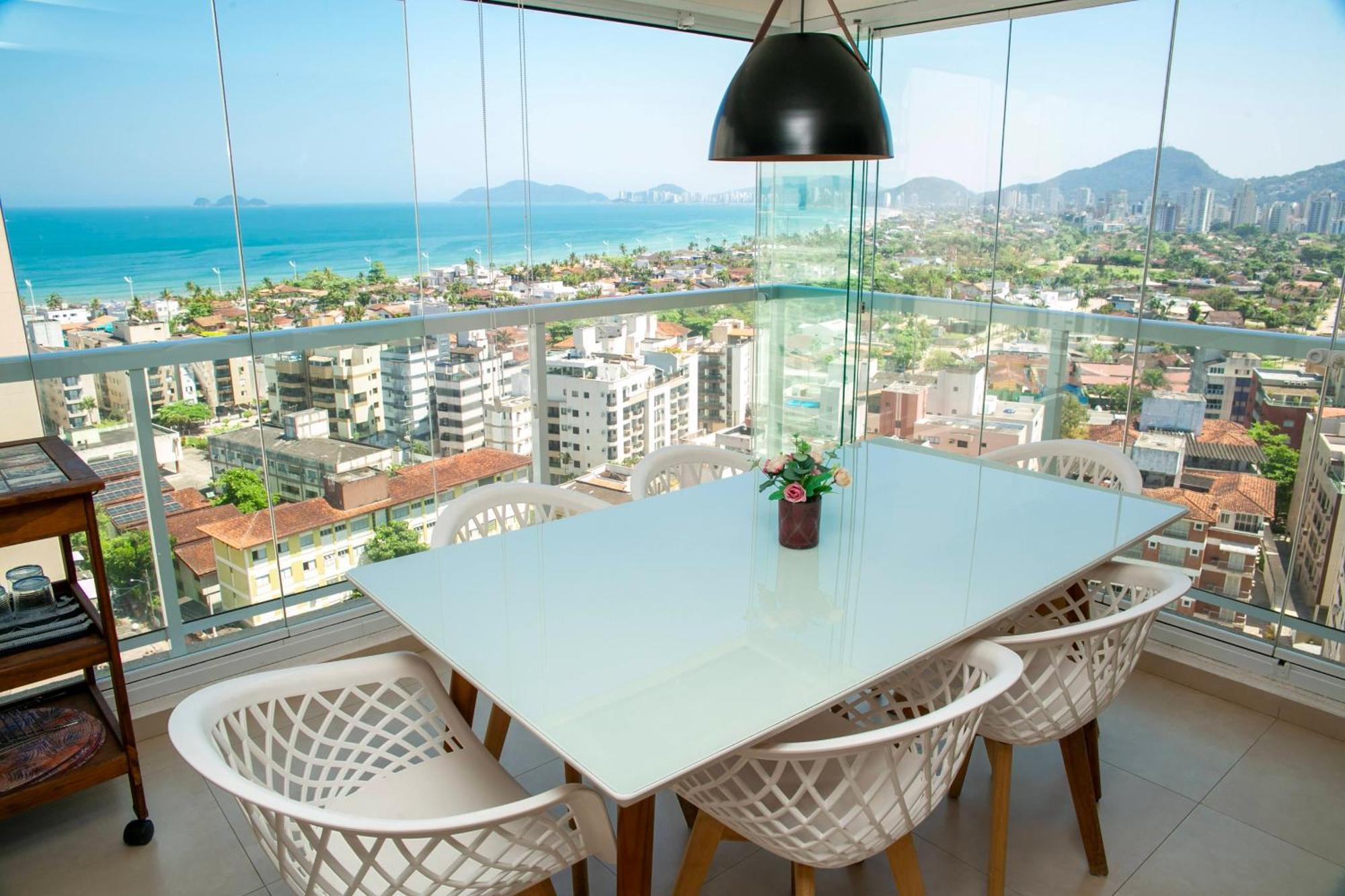 Apartamento Sol Dourado Vista Mar Guaruja Enseada Extérieur photo